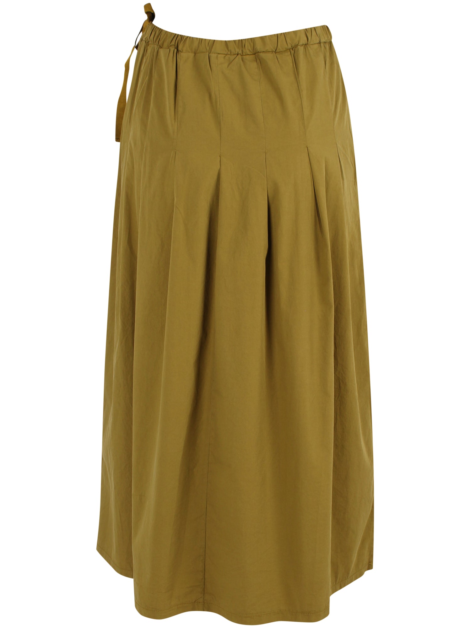 Daneminna Smooth Poplin Skirt Olive