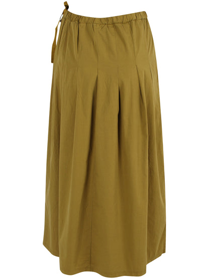 Daneminna Smooth Poplin Skirt Olive