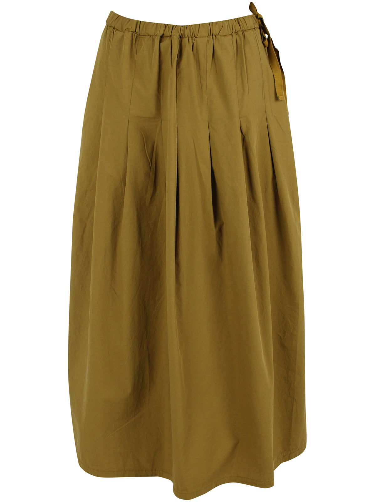 Daneminna Smooth Poplin Skirt Olive