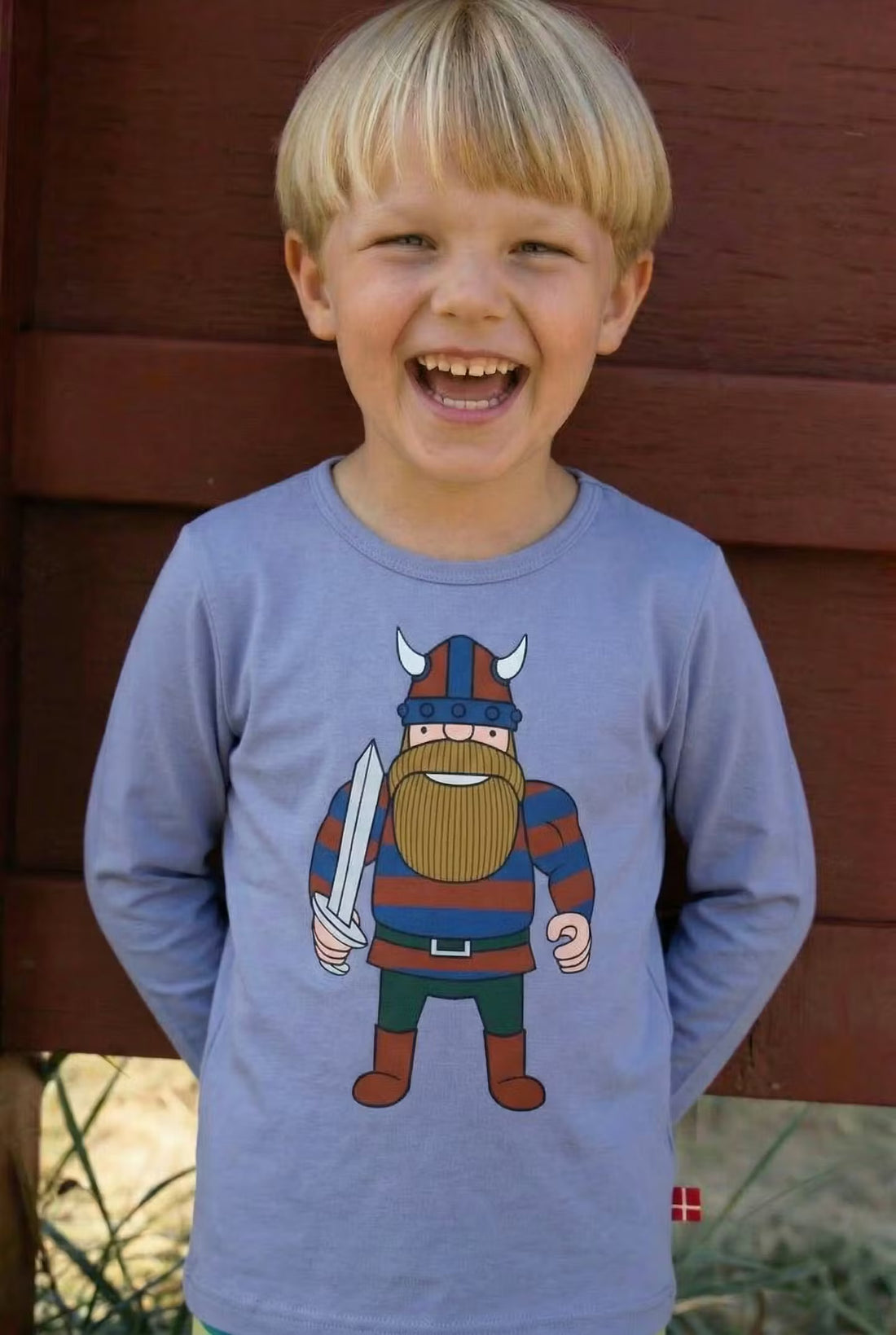 Danenorthpole Tee Blue Grey ERIK DIN VEN