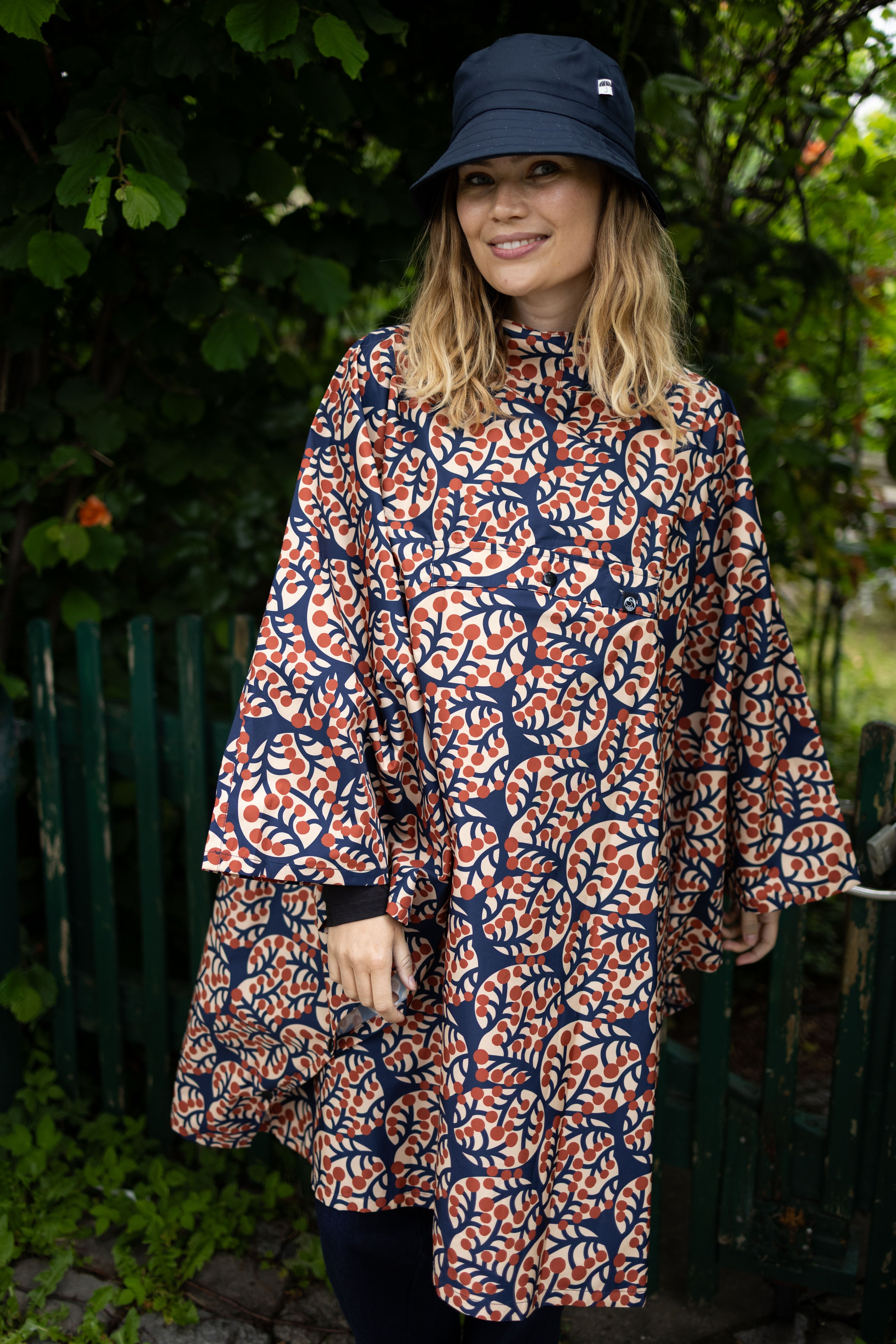 Danepackit Rainponcho Dk Navy MACRO MICRO