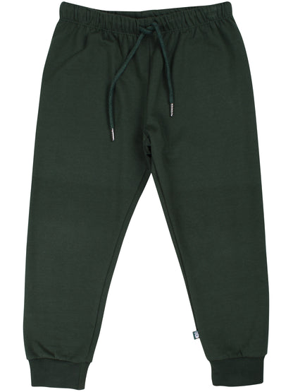 Lækre mørkegrønne sweatpants i bomuld til børn