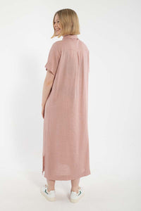 Danepippi SS Modal Linen Dress Rose Beige