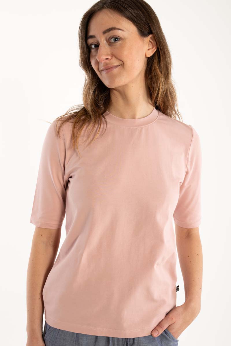 Lyserød t-shirt til dame