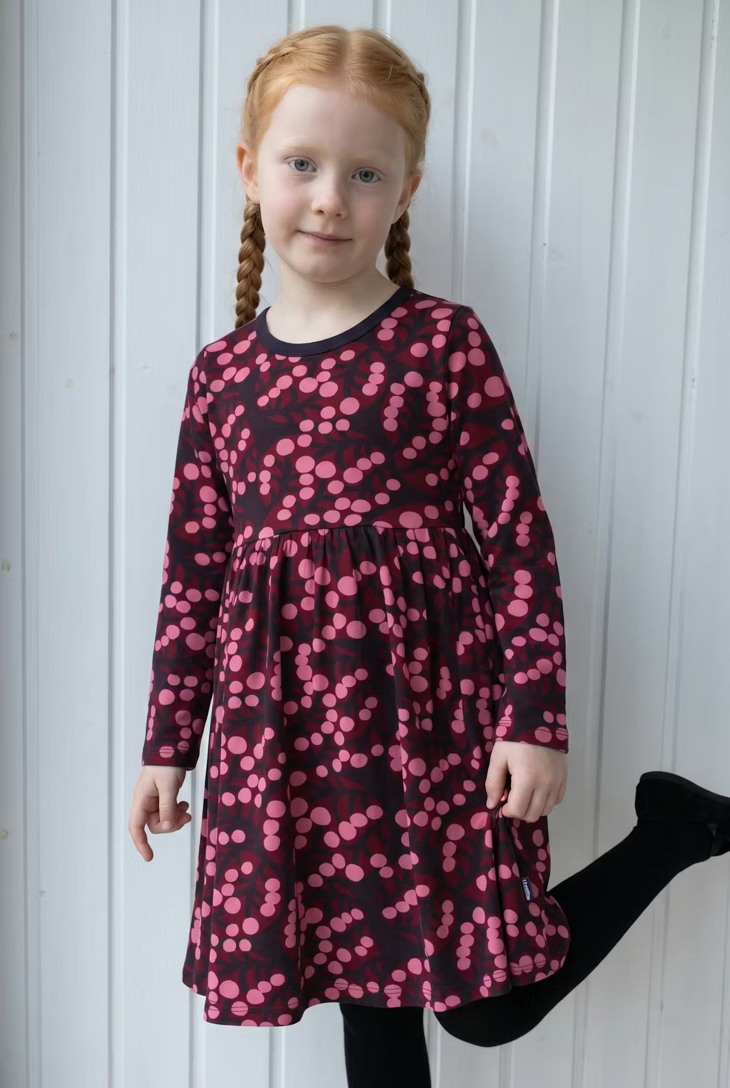 Danepopsicle Cotton Dress Dark Cherry MACRO MICRO