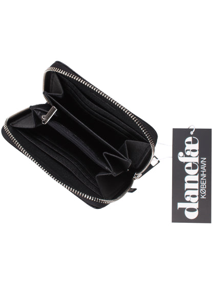 Danesortedam Leather Zip-Wallet Black