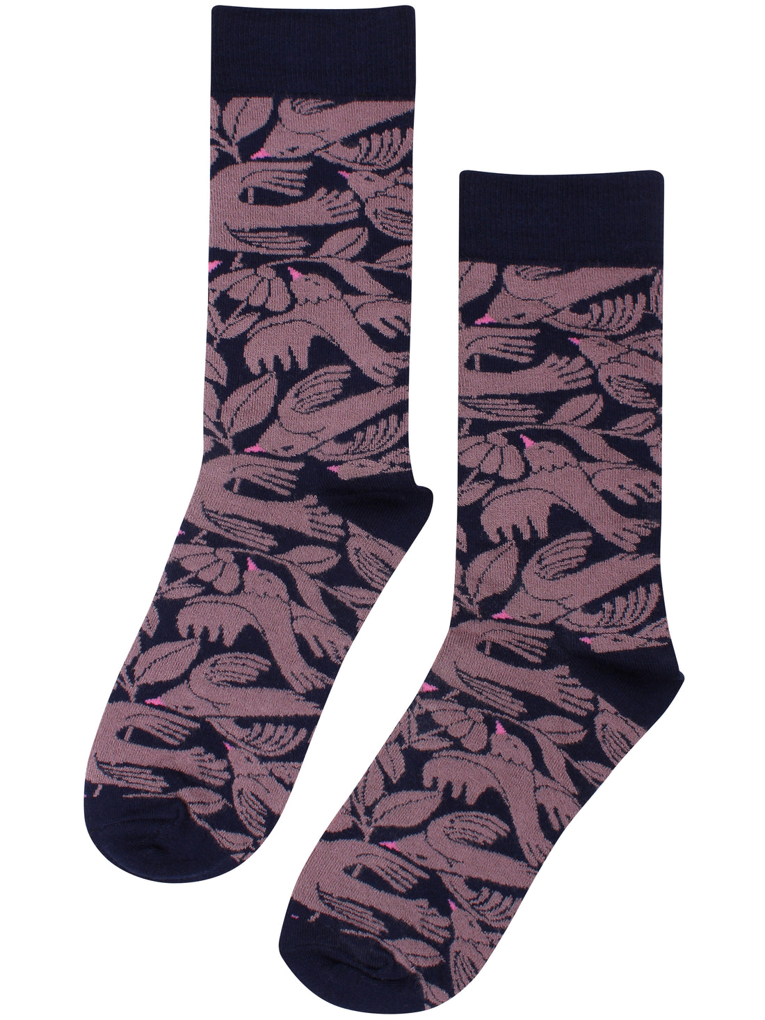 Danewalk With Me Socks Grey Plum BIRDIEUP
