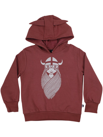 Danewarrior Hoodie Dark Cherry FREJA (Glitter)