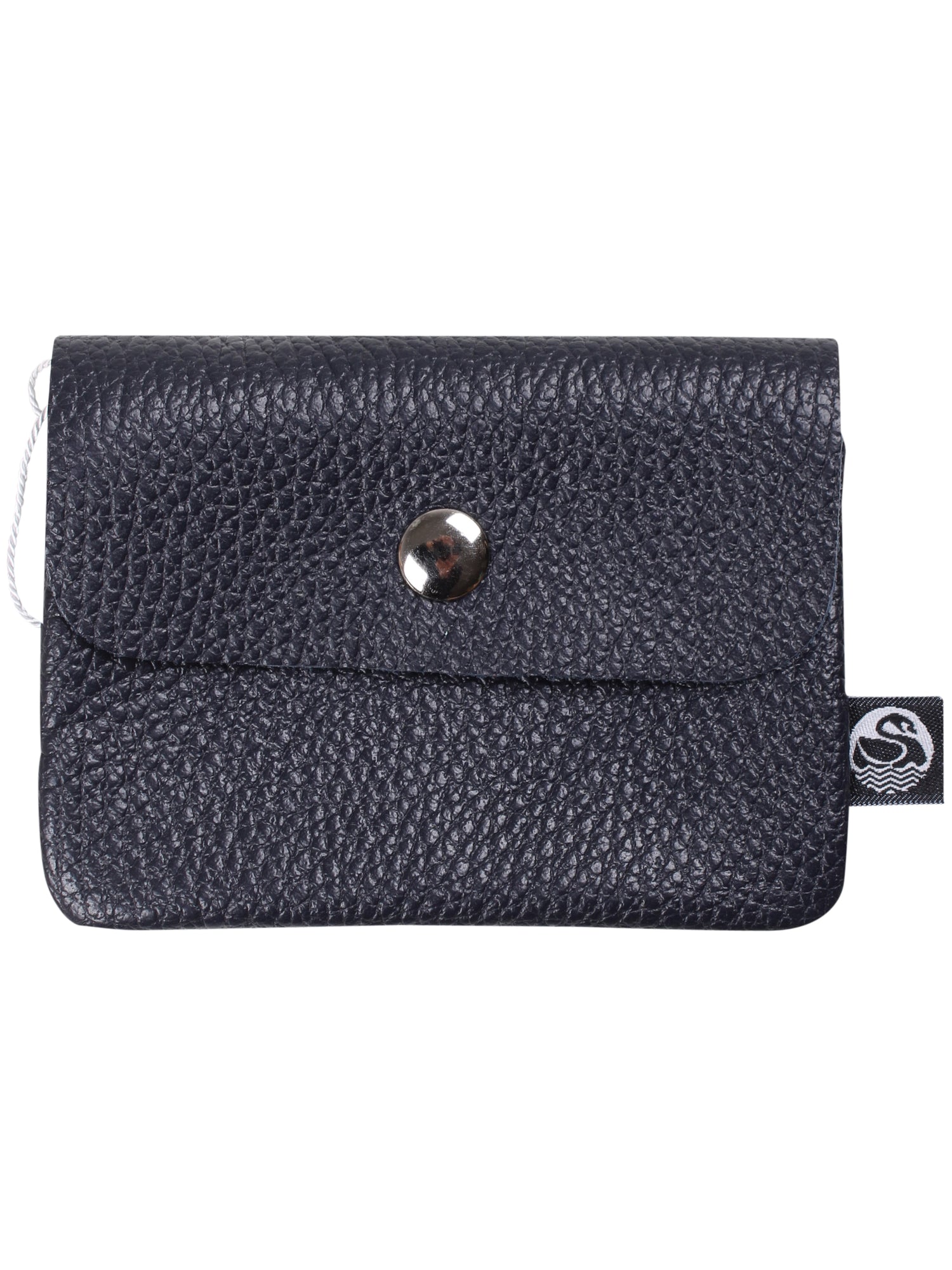 Navy læder pung lavet af ægte italiensk læder.