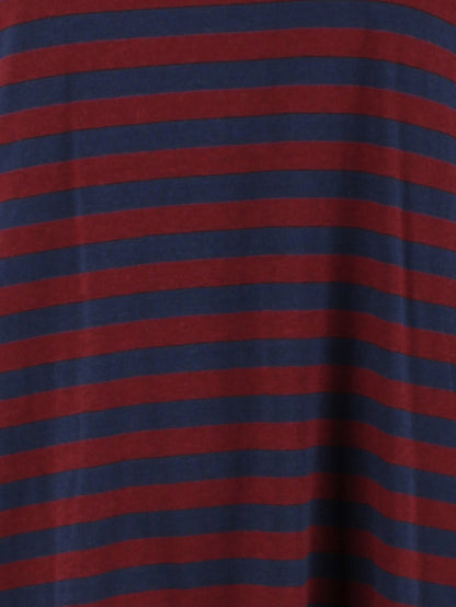 Danebasic Merry LS Tee Dark Cherry/Dark Navy