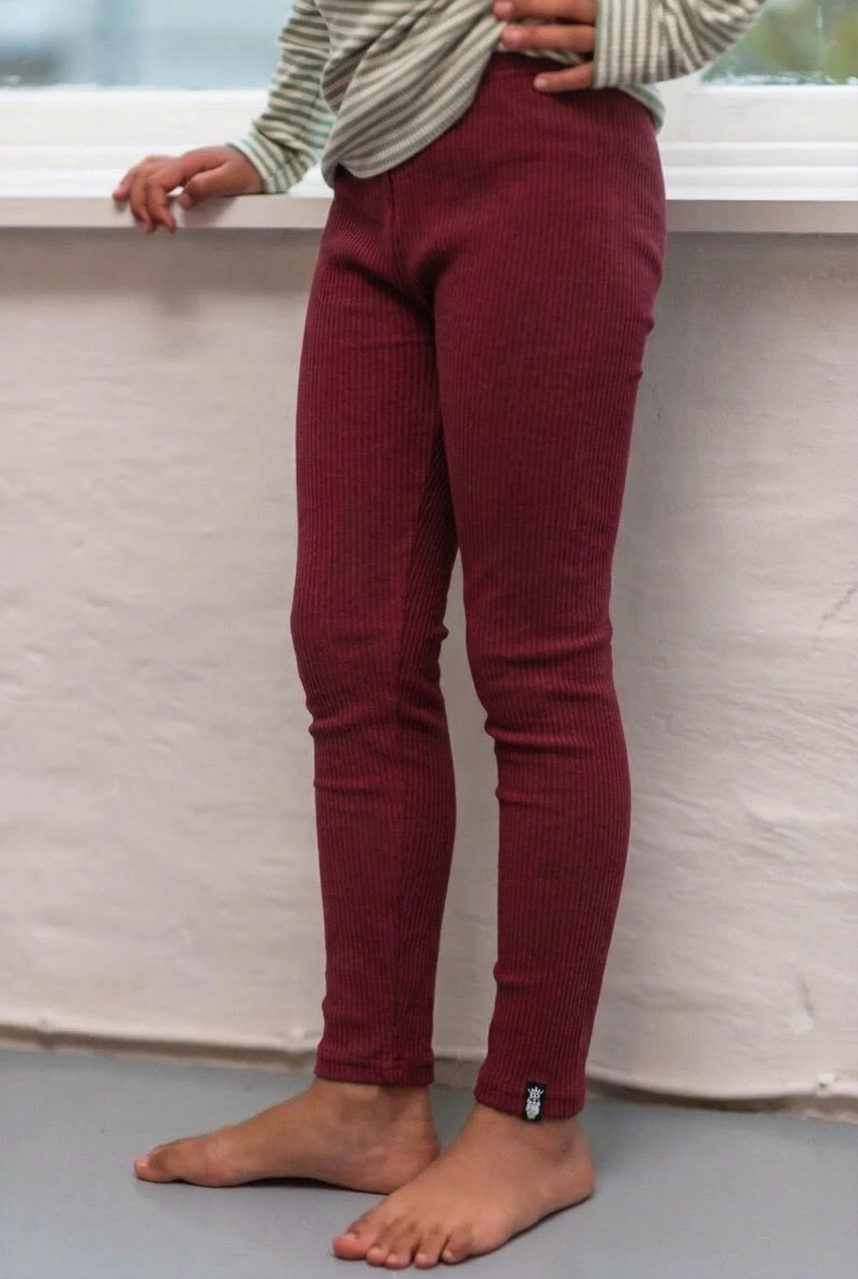 ESS - Danewarm Fleece Leggings Bordeaux