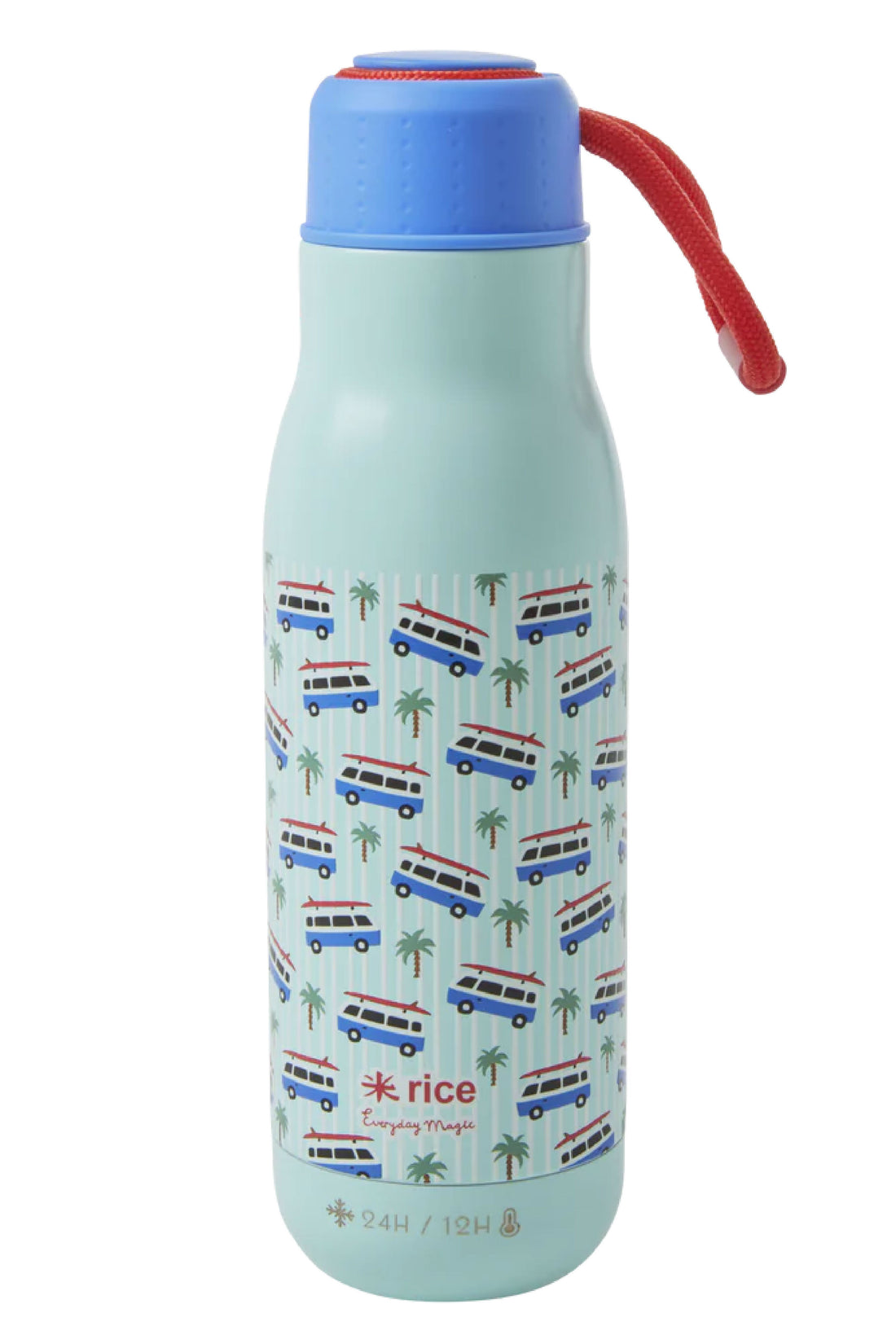 Rice Drikkedunk Rustfri Stål Soft Blue Cars