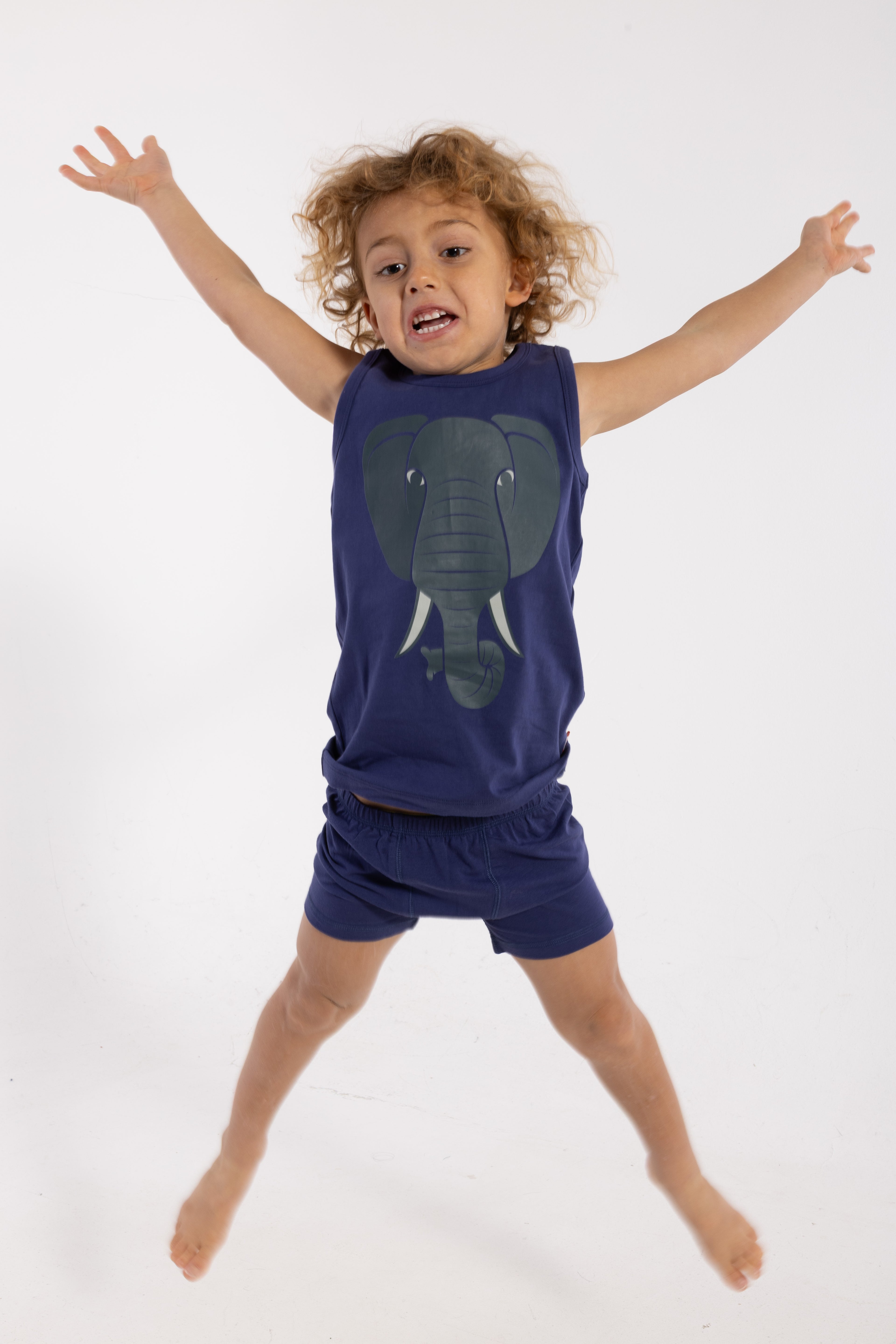 Dyrbark Undie Set Dark Blue ELEFANT