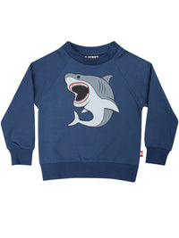 Dyrbellow Sweat Dark Grey Blue HVIDHAJ