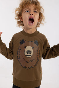 Dyrbellow Sweat Dark Olive BRUN BJOERN