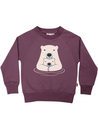 Dyrbellow Sweat Grey Plum ISBJOERNEMOR