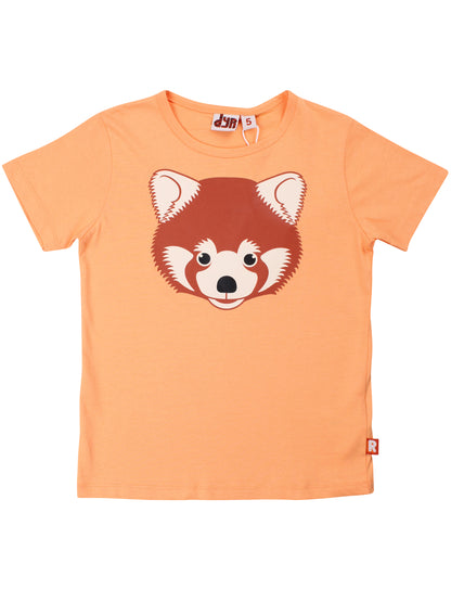 Dyrhide SS T Happy Apricot ROED PANDA