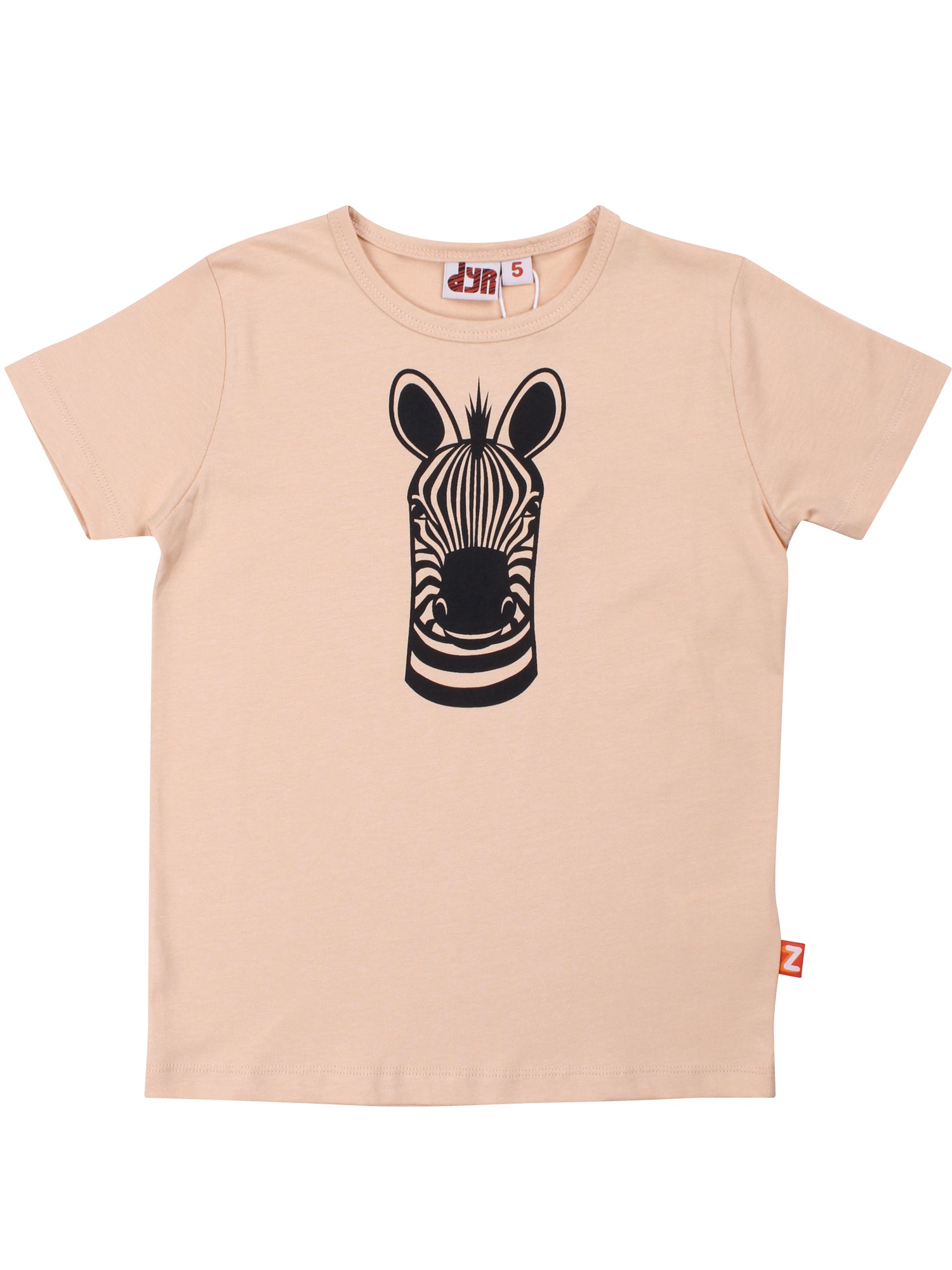 Dyrhide SS T Nougat ZEBRA