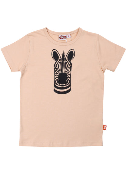 Dyrhide SS T Nougat ZEBRA
