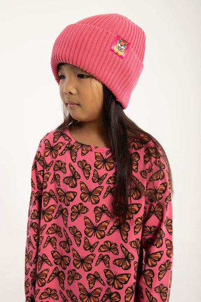 Dyrland Cotton Beanie Spicy Pink