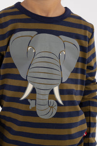 Dyrshedding T Dark Olive/Dark Navy ELEFANT