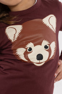 Dyrshedding T Dark Wine ROED PANDA