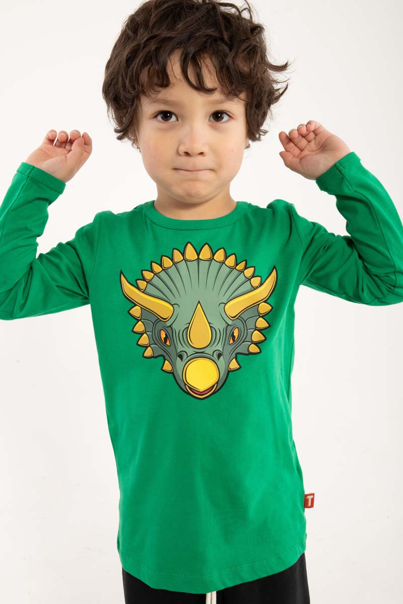 Dyrshedding T Grass Green TRICERATOPS