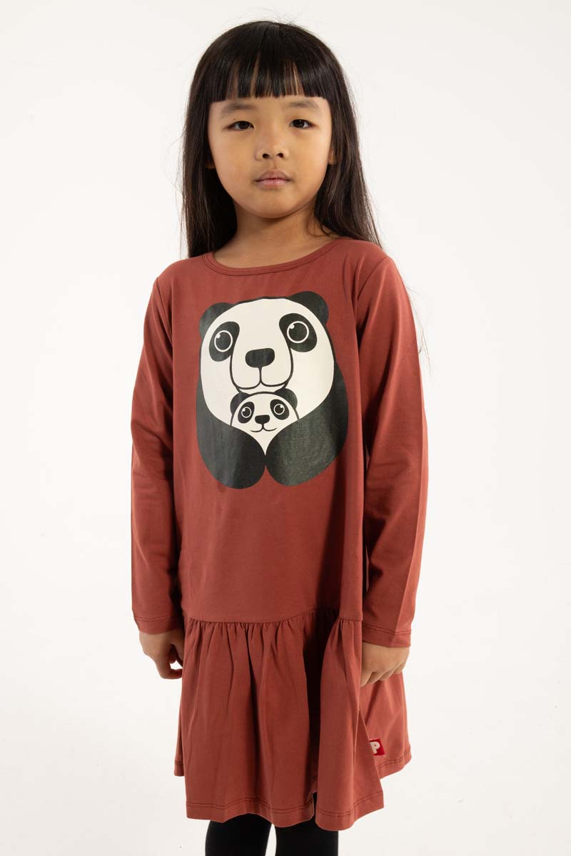 Dyrzanzi Dress LS Dk Brick PANDAMOR