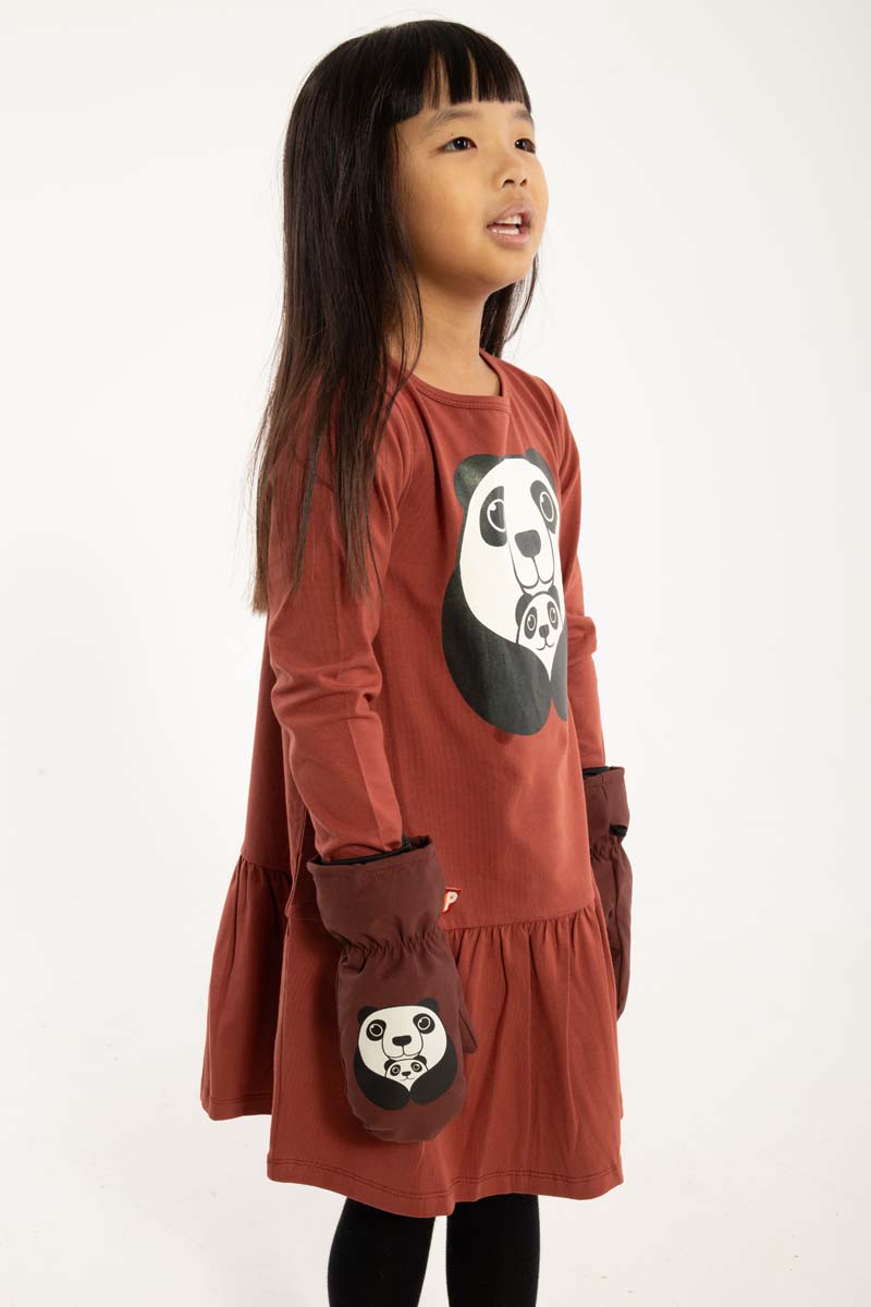 Dyrzanzi Dress LS Dk Brick PANDAMOR
