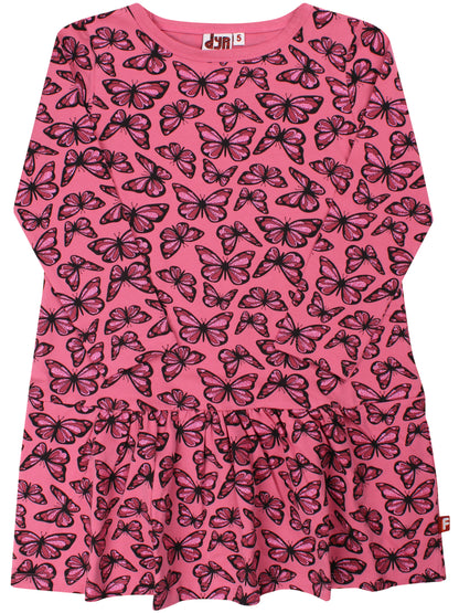 Sød kjole til børn med print af sommerfugle fra Dyr Cph