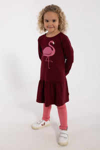 Dyrzanzi LS Dress Dark Cherry FLAMINGO