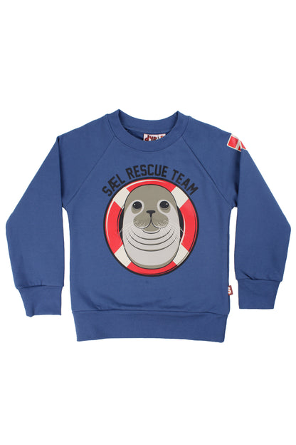 Skøn sweatshirt til børn med print af sæl