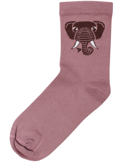 Dyrgalop Socks Rose Beige DYREPASSER ELEFANT