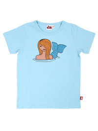 Dyrhide SS T Light Blue SWIMAID