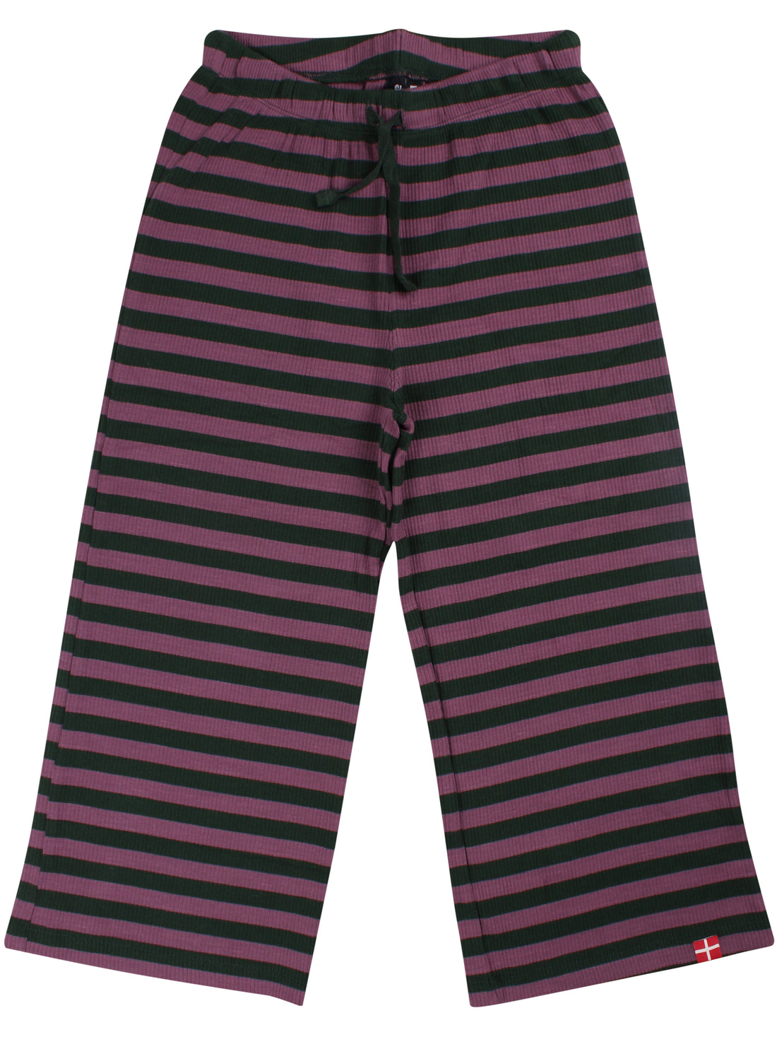 ESS - Danaeblemost Ribbing Pants Dark Forest/Grey Plum