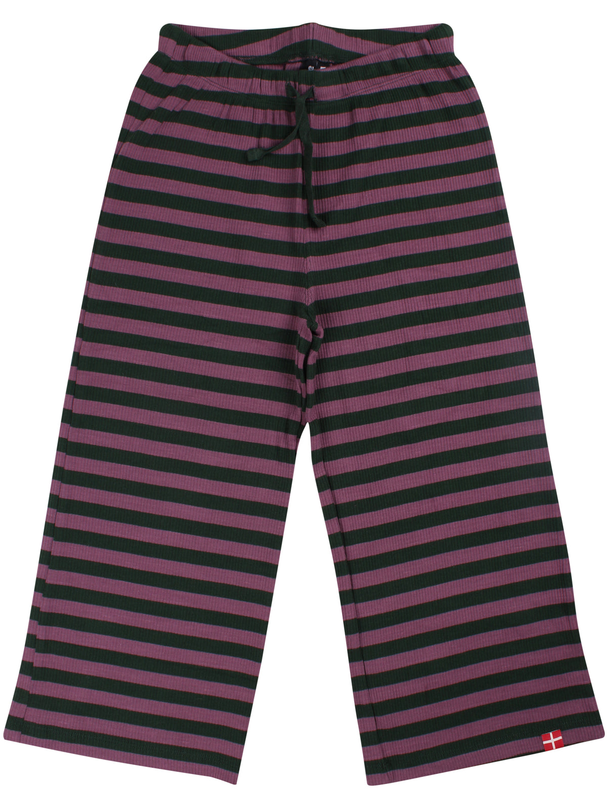 ESS - Danaeblemost Ribbing Pants Dark Forest/Grey Plum