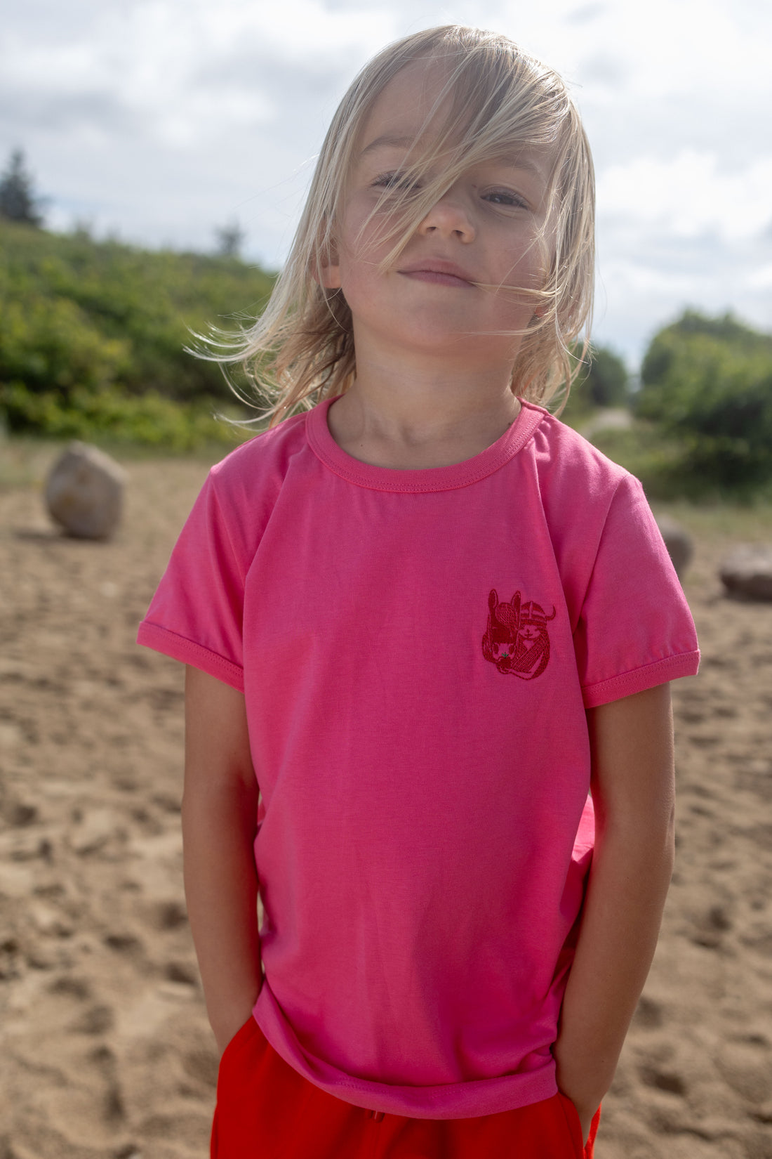 ESS - Danebasic Ivalu Tee Spicy Pink EMBY IDUNN