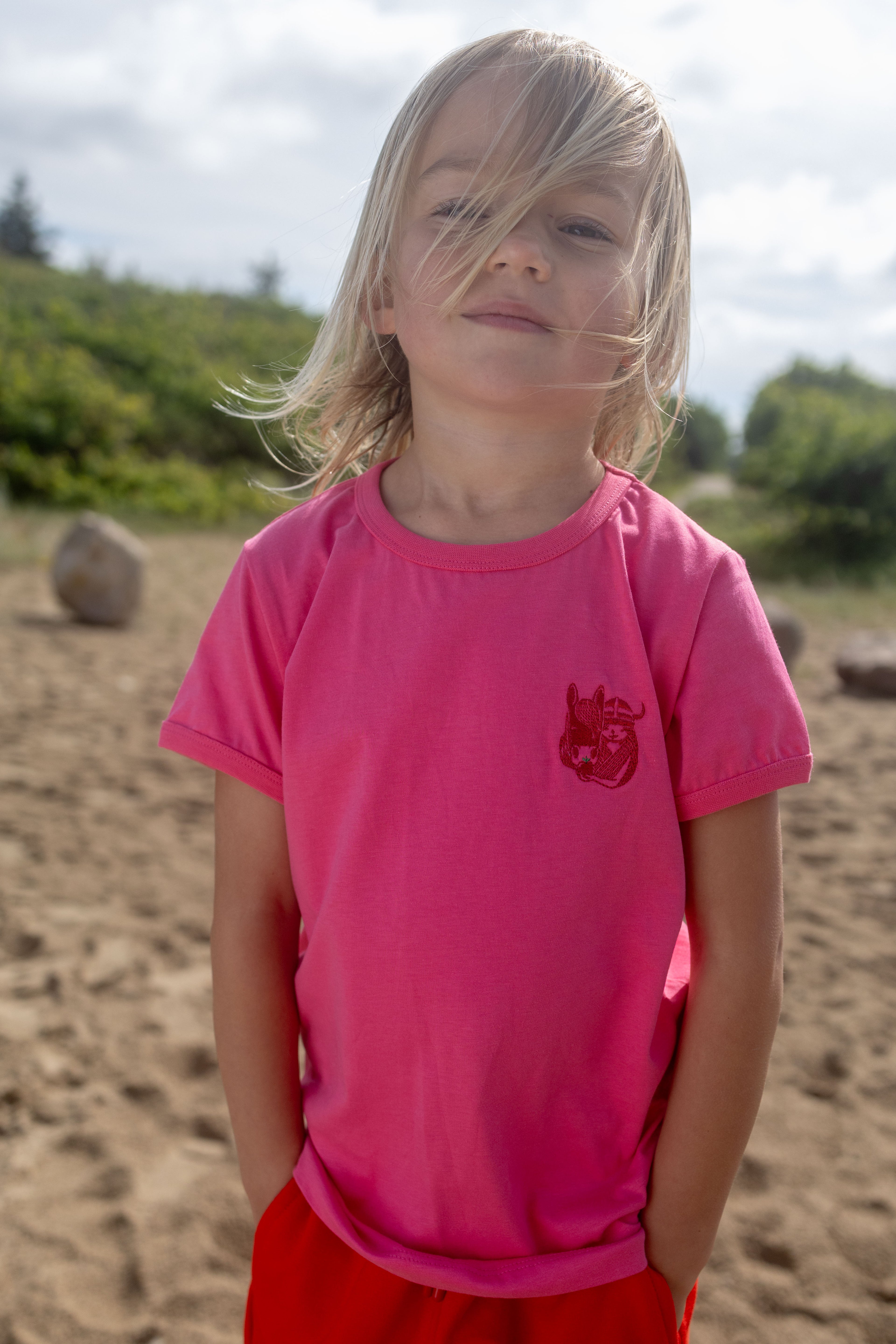 ESS - Danebasic Ivalu Tee Spicy Pink EMBY IDUNN