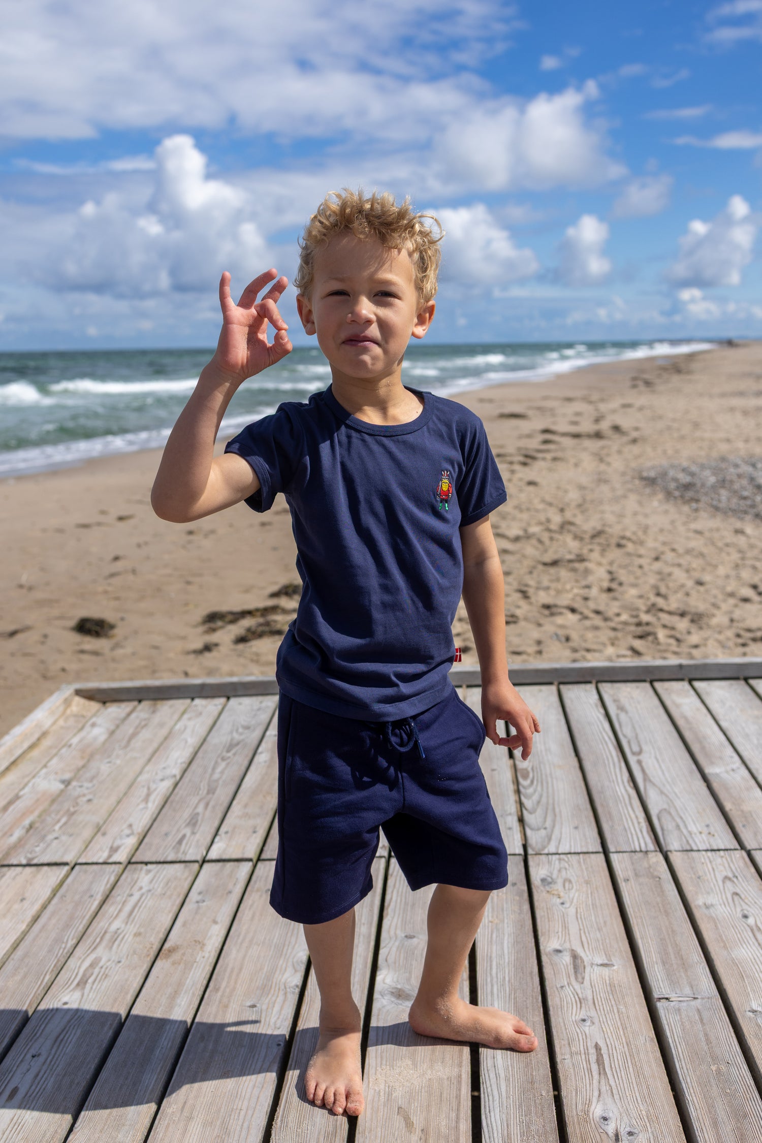ESS - Danebasic Minik Tee Dark Navy EMBY ERIK DIN VEN