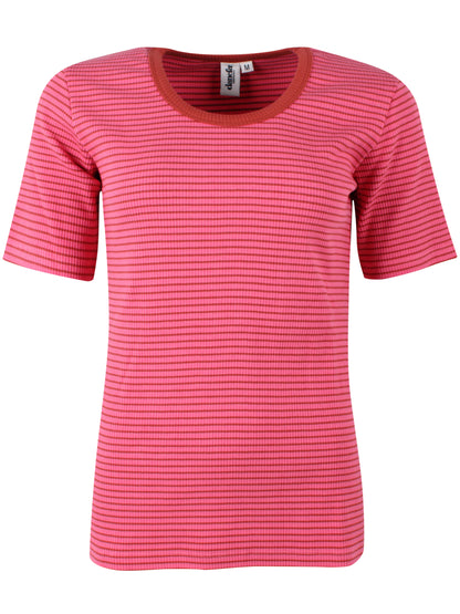 ESS - Danefriend Ribbing Tee Soft Cherry/Chili
