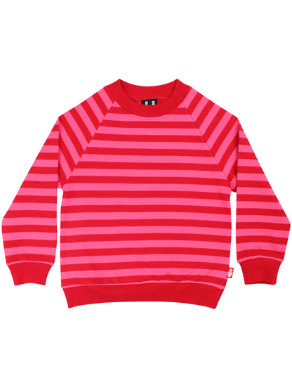 ESS - Danehobla Sweatshirt Spicy Pink/Dk Red