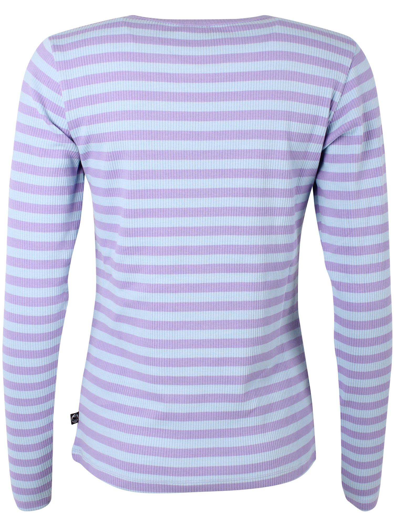 ESS - Danepartner LS ribbing tee Light Lilac/Cold Sky