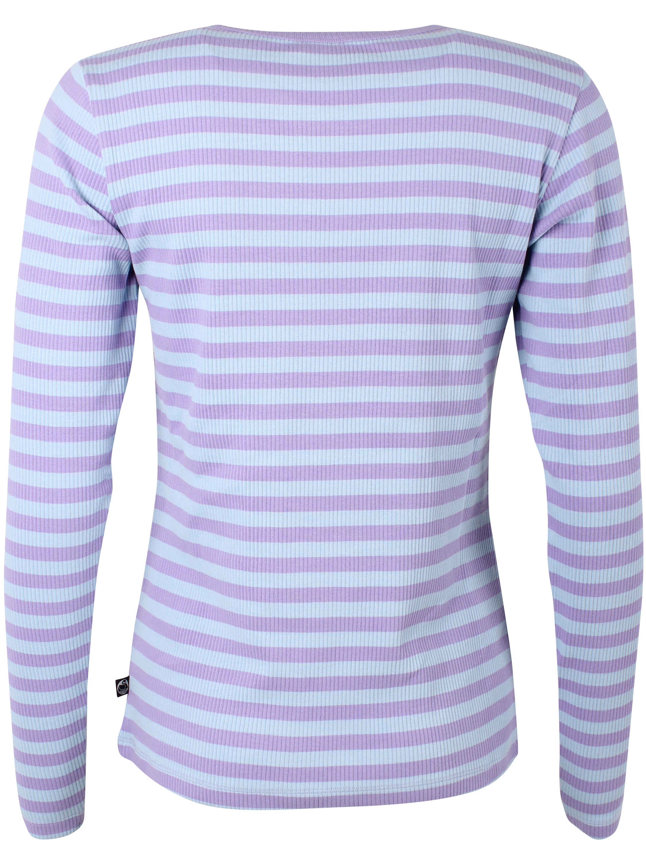 ESS - Danepartner LS ribbing tee Light Lilac/Cold Sky
