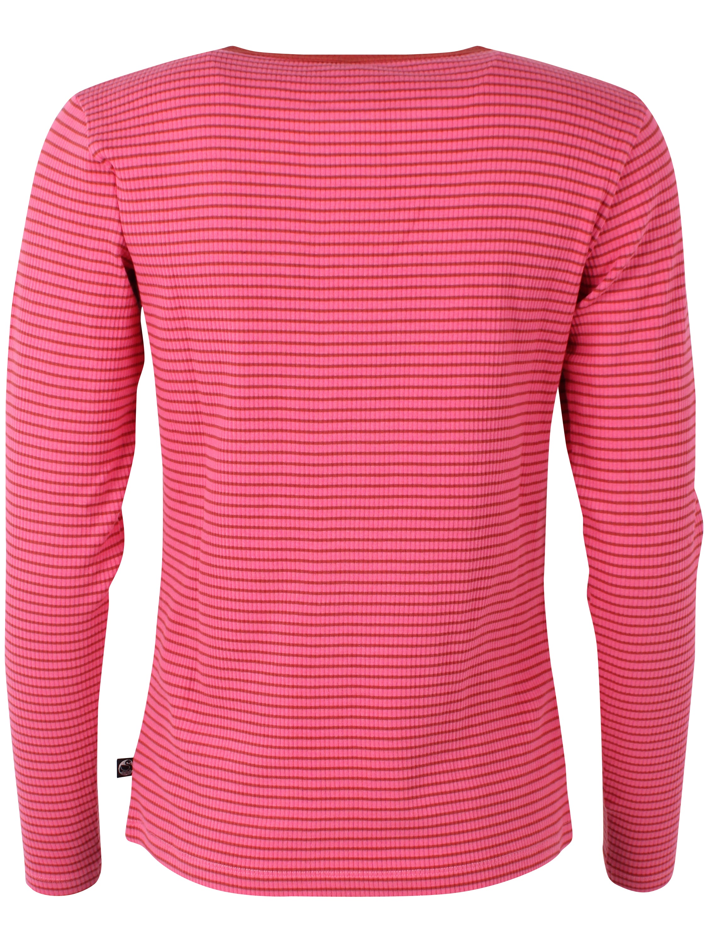 ESS - Danepartner LS Ribbing Tee Soft Cherry/Chili