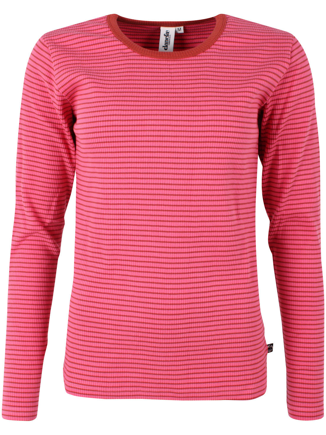 ESS - Danepartner LS ribbing tee Soft cherry/Chili