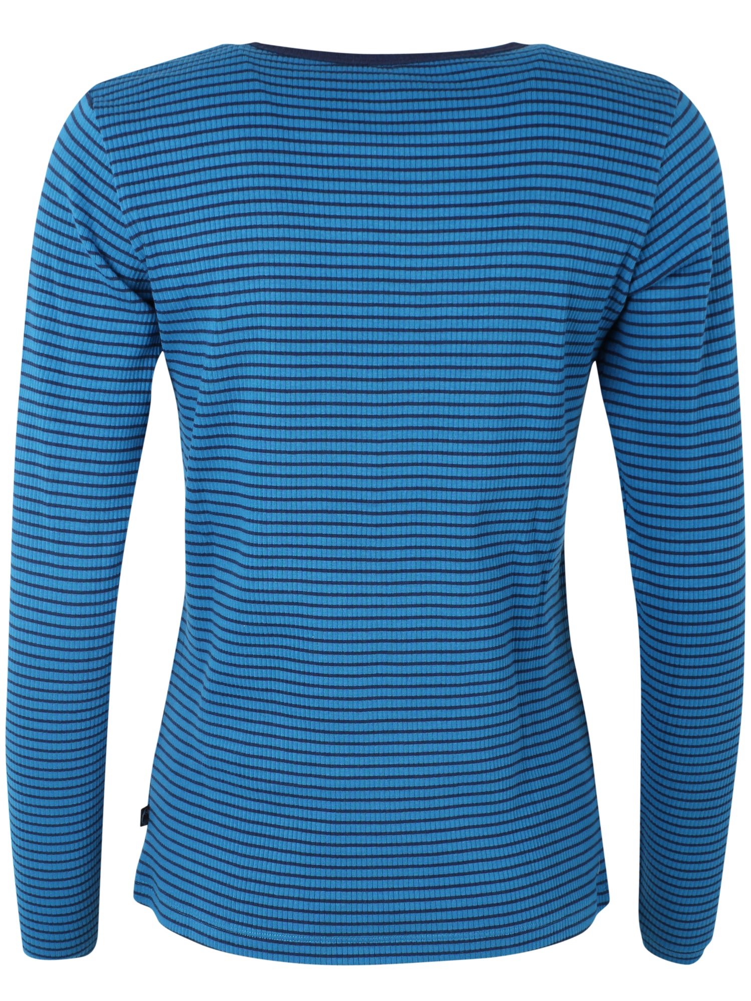 ESS - Danepartner LS Ribbing Tee Warm Blue/Dark Navy