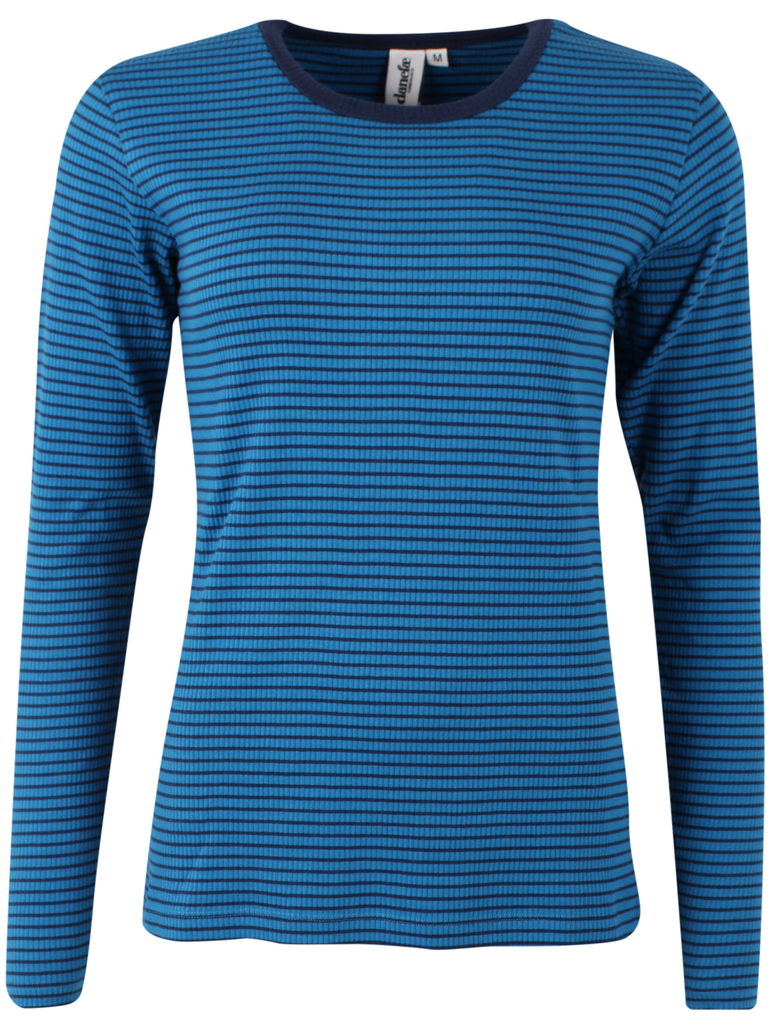 ESS - Danepartner LS Ribbing Tee Warm Blue/Dark Navy