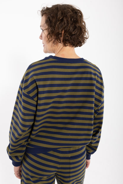 ESS - Danepit Sweatshirt Dark Navy/Olive