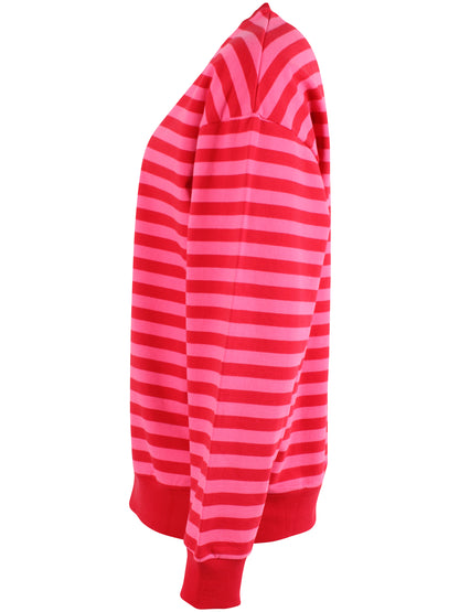 ESS - Danepit Sweatshirt Spicy Pink/Dk Red