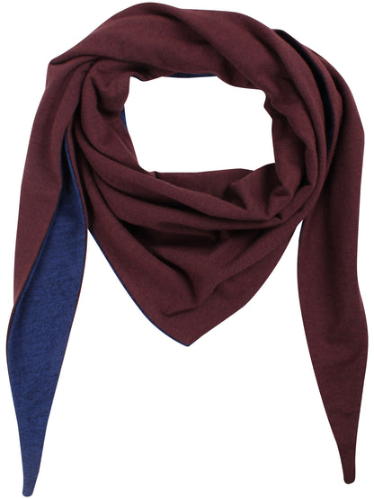 ESS - Danerooster Wool Scarf Dark Wine/Deep Blue